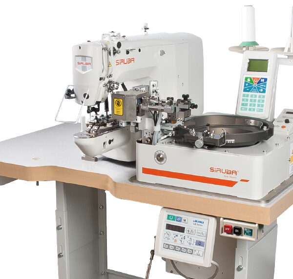 ASP-ABF100J Máy đính khuy điện tử có kèm chức năng cấp khuy tự động Siruba