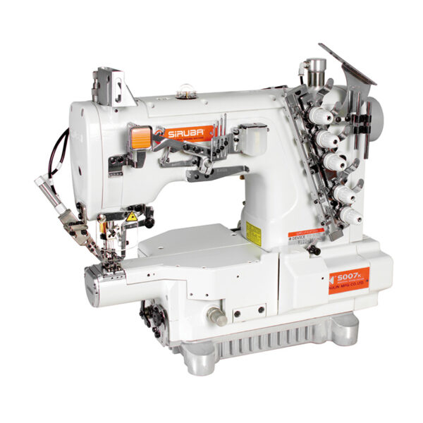 Máy trần đè Siruba S007K dòng S1 [3 trong 1 ] may thông thường/ may vạt áo/ vắt sổ bọc dạng lật ngược