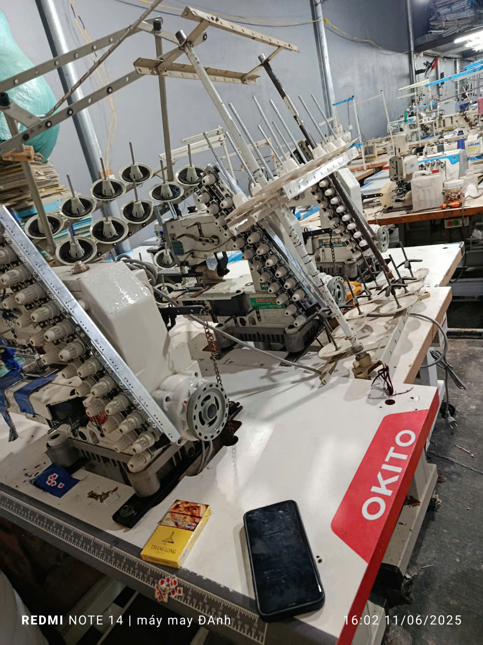 Máy may kansai lưng 12 kim Okito