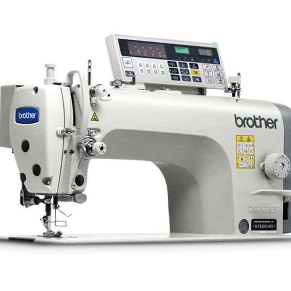 S-7220C máy một kim truyền động trực tiếp trụ kim chèo với cắt chỉ tự động